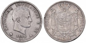 Napoleone I Re d'Italia – Milano (1805-1814) - 5 Lire 1809 - Gig. 104 C Colpetti.
qBB-BB

For information on shipments and exports outside the Ital...