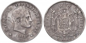 Napoleone I Re d'Italia – Milano (1805-1814) - 5 Lire 1812 - Gig. 112 C Colpetti.
BB+

For information on shipments and exports outside the Italian...