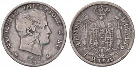 Napoleone I Re d'Italia – Milano (1805-1814) - 2 Lire 1811 - Gig. 131 C Incisione satirica.
qBB-BB

For information on shipments and exports outsid...