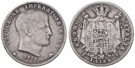 Napoleone I Re d'Italia – Milano (1805-1814) - Lira 1811 - Gig. 156 C
qBB-BB

For information on shipments and exports outside the Italian territor...