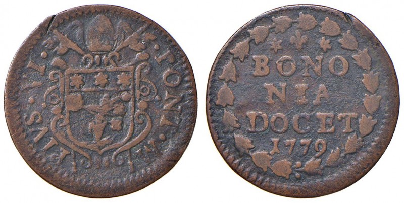 Bologna – Pio VI (1775-1799) - Quattrino 1779 - Munt. 281 C
BB

For informati...