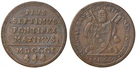 Roma – Pio VII (1800-1823) - Baiocco 1801 - Gig. 53 C
BB+

For information on shipments and exports outside the Italian territory, please read the ...