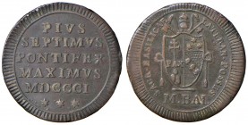 Roma – Pio VII (1800-1823) - 1/2 Baiocco 1801 - Gig. 61 C
BB

For information on shipments and exports outside the Italian territory, please read t...