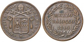 Roma – Gregorio XVI (1831-1846) - 1/2 Baiocco 1840 An. X - Gig 199 C
qSPL

For information on shipments and exports outside the Italian territory, ...