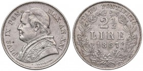Roma – Pio IX (1846-1870) - 2,5 Lire 1867 - Gig. 284 C
qSPL

For information on shipments and exports outside the Italian territory, please read th...