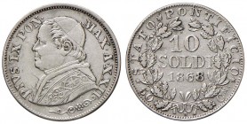 Roma – Pio IX (1846-1870) - 10 Soldi 1868 An. XXII - Gig. 307 C
BB-SPL

For information on shipments and exports outside the Italian territory, ple...