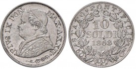 Roma – Pio IX (1846-1870) - 10 Soldi 1868 An. XXII - Gig. 307 C
SPL+

For information on shipments and exports outside the Italian territory, pleas...