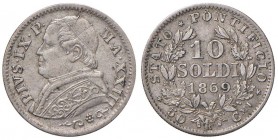 Roma – Pio IX (1846-1870) - 10 Soldi 1869 An. XXIII - Gig. 310 C
SPL

For information on shipments and exports outside the Italian territory, pleas...