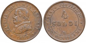 Roma – Pio IX (1846-1870) - 4 Soldi 1867 An. XXI - Gig. 317 C
SPL

For information on shipments and exports outside the Italian territory, please r...