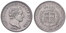 Torino – Carlo Felice (1821-1831) - 50 Centesimi 1825 - Gig. 87 C
m.SPL

For information on shipments and exports outside the Italian territory, pl...