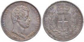 Torino – Carlo Alberto (1831-1849) - 5 Lire 1831 Croce larga - Gig. 54 RRR Colpetti.
BB+

For information on shipments and exports outside the Ital...