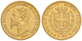Genova – Vittorio Emanuele II (1849-1861) - 20 Lire 1857 - Gig. 13 NC Colpetto.
QBB-BB

For information on shipments and exports outside the Italia...