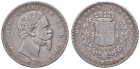 Firenze – Vittorio Emanuele II (1849-1861) - Lira 1860 - Gig. 13 C Colpetto.
QBB-BB

For information on shipments and exports outside the Italian t...