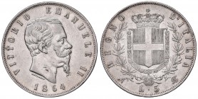 Napoli – Vittorio Emanuele II (1861-1878) - 5 lire 1864 - Gig. 35 R
BB-SPL

For information on shipments and exports outside the Italian territory,...