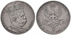 Umberto I – Colonia Eritrea (1890-1896) - Tallero 1891 - Gig. 1 R Appiccagnolo rimosso.
qSPL

For information on shipments and exports outside the ...