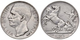 Vittorio Emanuele III (1900-1943) - 10 Lire 1928 due rosette - Gig. 57A RR
BB

For information on shipments and exports outside the Italian territo...