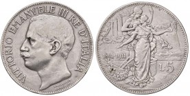 Vittorio Emanuele III (1900-1943) - 5 Lire 1911 - Gig. 71 R
BB+

For information on shipments and exports outside the Italian territory, please rea...