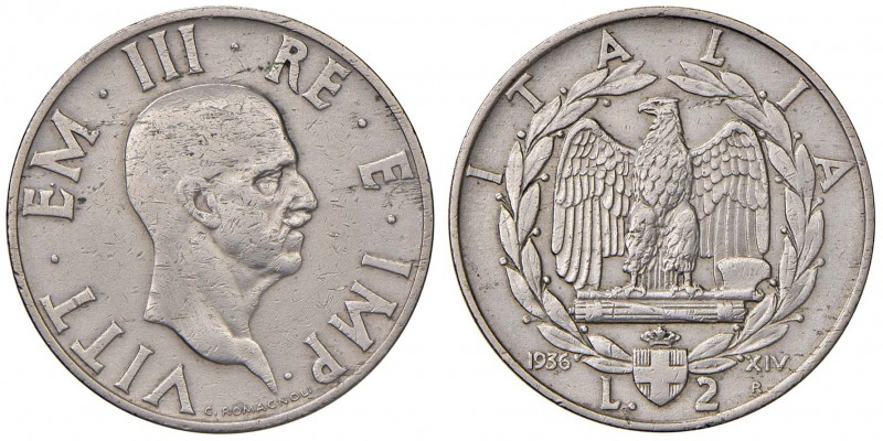 Vittorio Emanuele III (1900-1943) - 2 Lire 1936 - Gig. 118 R
QBB-BB

For info...