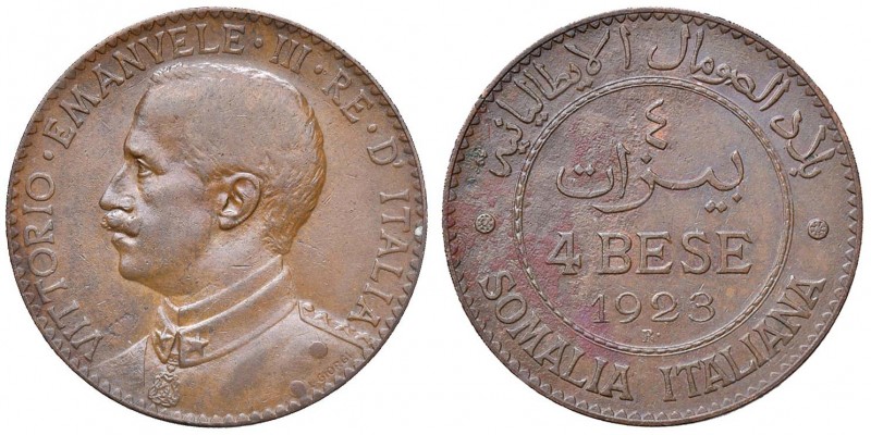 Somalia &ndash; Vittorio Emanuele III (1909-1925) - 4 Bese 1923 - Gig. 20 NC
BB...