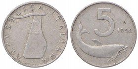 Repubblica Italiana (1946-2001) - 5 Lire 1956 - Gig. 287 R Colpetti.
BB

For information on shipments and exports outside the Italian territory, pl...