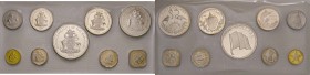 Bahamas - Set 1974 - KM PS10 C In Franklin Mint box. Circa 88 grammi di argento fino. Scatola in discrete condizioni. Scritte a penna sulla confezione...