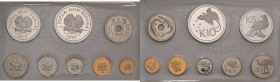 Guinea Nuova Papua - Set 1975 - KM PS1 C In Franklin Mint box. Circa 52 grammi di argento fino. Scatola in discrete condizioni.&nbsp;Scritte a penna s...