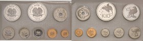 Guinea Nuova Papua - Set 1975 - KM PS1 C In Franklin Mint box. Circa 52 grammi di argento fino. Scatola in discrete condizioni.&nbsp;Scritte a penna s...