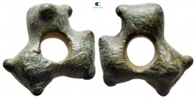 Central Europe.  circa 300-100 BC. Ring or Wheel Money AE