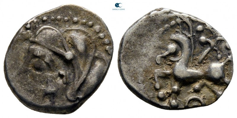 Central Gaul. Lemovices circa 100-60 BC. 
Quinarius AR

15 mm., 1,91 g.


...