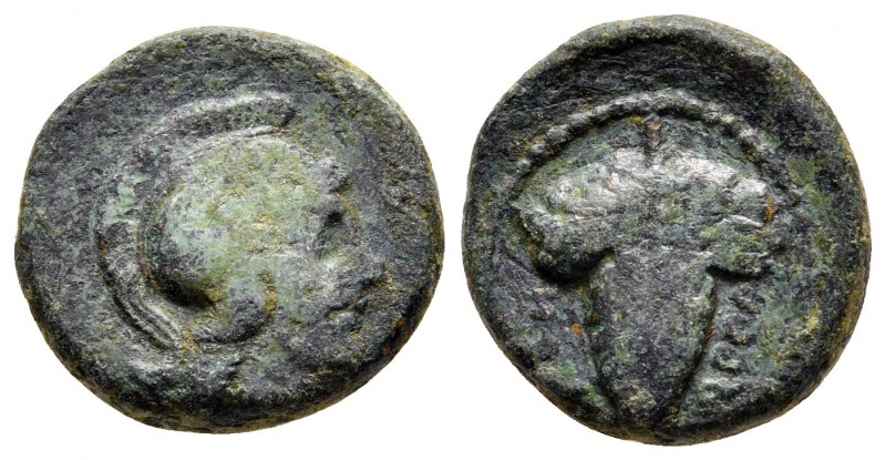 Apulia. Arpi circa 215-212 BC. 
Bronze Æ

15 mm., 3,37 g.



very fine