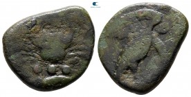 Sicily. Akragas circa 420-406 BC. Tetras or Trionkion Æ