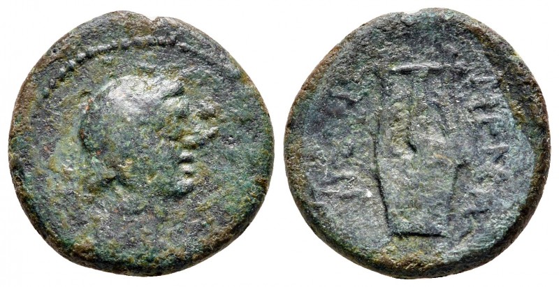 Sicily. Menainon circa 200-100 BC. 
Bronze Æ

17 mm., 3,95 g.



very fin...