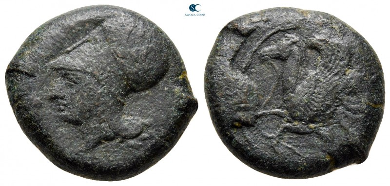 Sicily. Syracuse. Dionysios I 405-367 BC. 
Litra Æ

21 mm., 8,49 g.



ve...