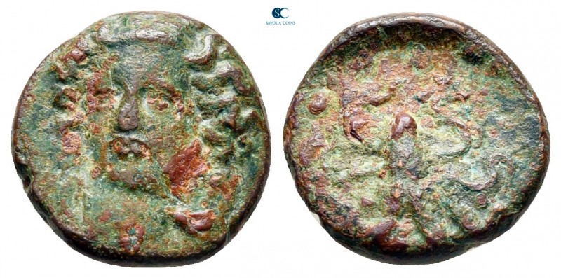 Sicily. Syracuse. Time of Dionysios I 405-367 BC. 
Tetras Æ

13 mm., 1,84 g....