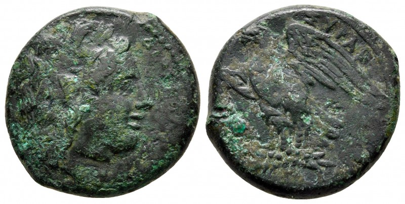 Sicily. Syracuse circa 287-278 BC. 
Bronze Æ

21 mm., 7,40 g.



very fin...
