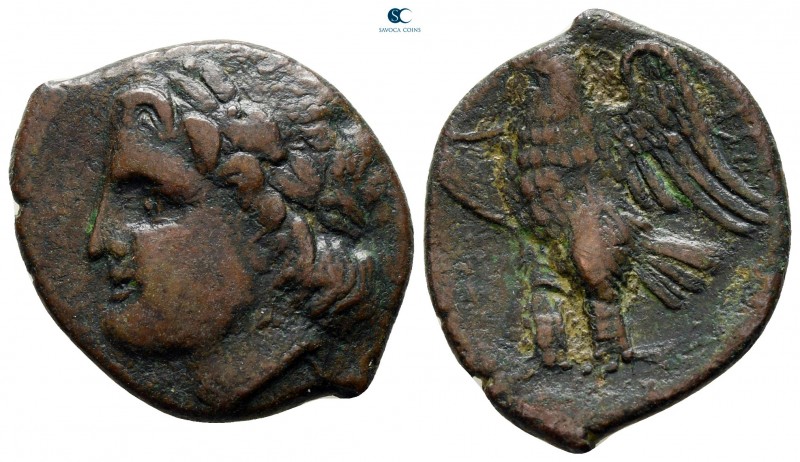 Sicily. Syracuse. Time of Hiketas 287-278 BC. 
Bronze Æ

23 mm., 5,84 g.

...