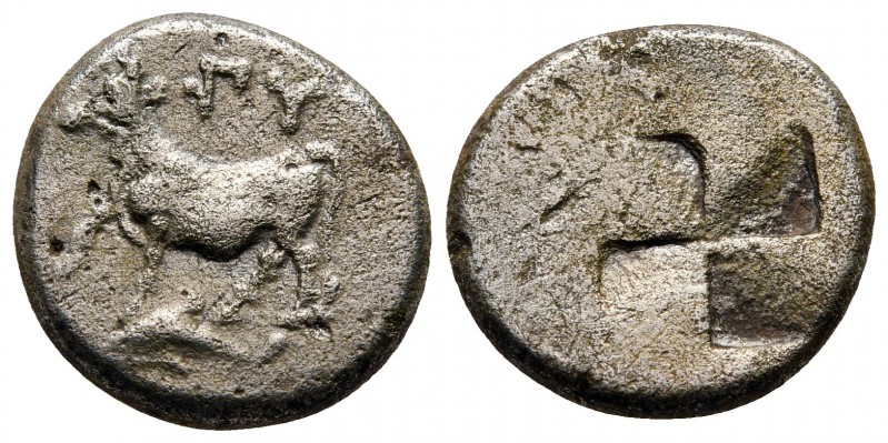 Thrace. Byzantion circa 387-340 BC. 
Siglos AR

17 mm., 5,19 g.



very f...