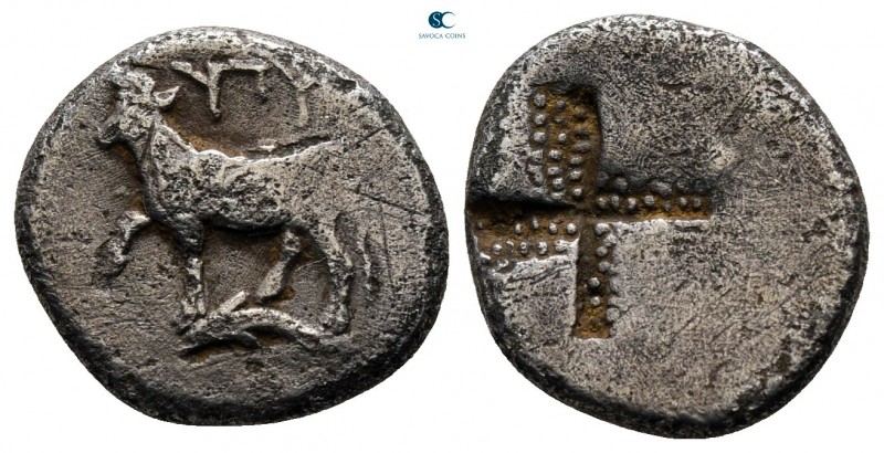 Thrace. Byzantion circa 357-340 BC. 
Tetrobol AR

14 mm., 2,27 g.



very...
