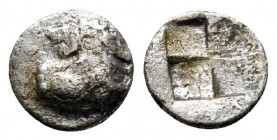 Thrace. Chersonesos circa 500 BC. Hemiobol AR