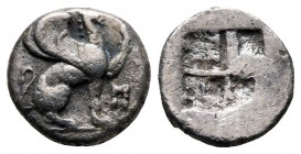 Islands off Thrace. Samothrace circa 500-465 BC. Diobol AR