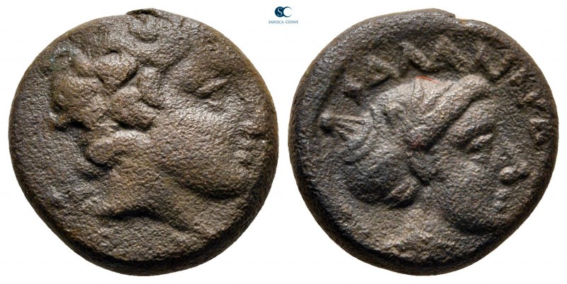 Thessaly. Phalanna circa 350 BC. 
Dichalkon Æ

16 mm., 5,57 g.



very fi...