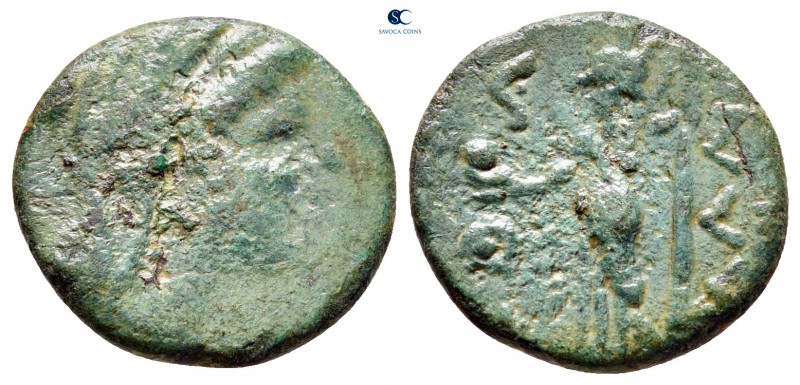 Epeiros. The Athamanes circa 168-146 BC. 
Bronze Æ

16 mm., 2,49 g.



fi...