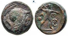 Attica. Athens circa 87-6 BC. Mithradatic War issue. Struck under Mithradates VI of Pontos and Ariston. Bronze Æ