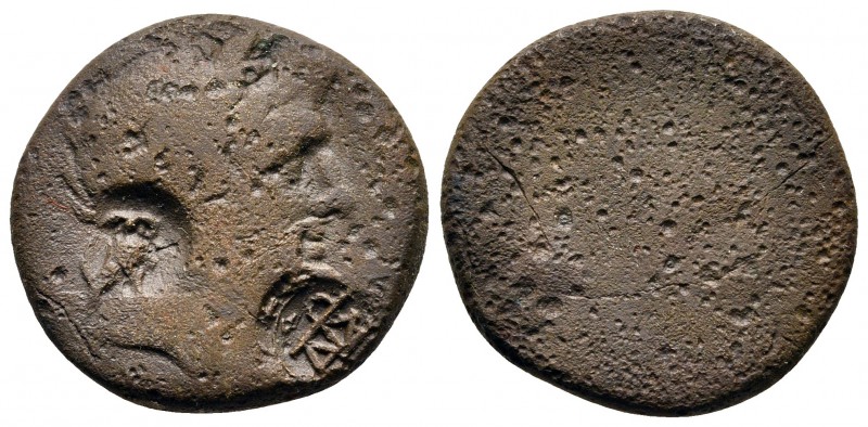 Asia Minor. Uncertain mint circa 300 BC. c/m: owl and monogram
Bronze Æ

21 m...