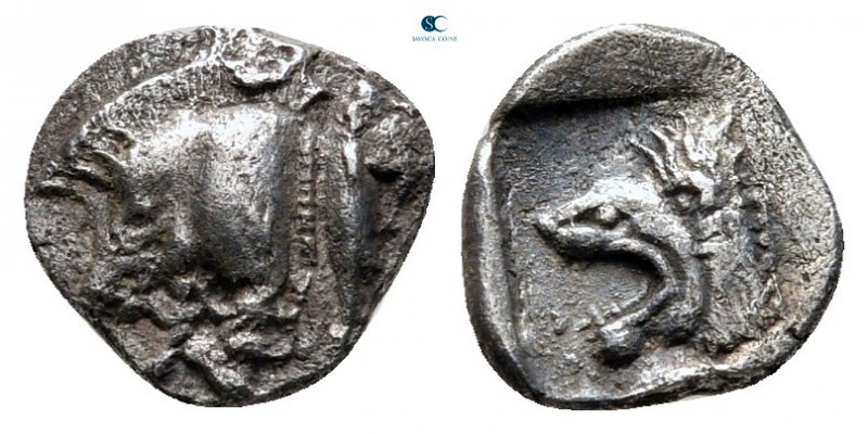 Mysia. Kyzikos circa 525-475 BC. 
Obol AR

7 mm., 0,52 g.



very fine