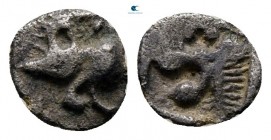 Mysia. Kyzikos circa 480-450 BC. Tetartemorion AR