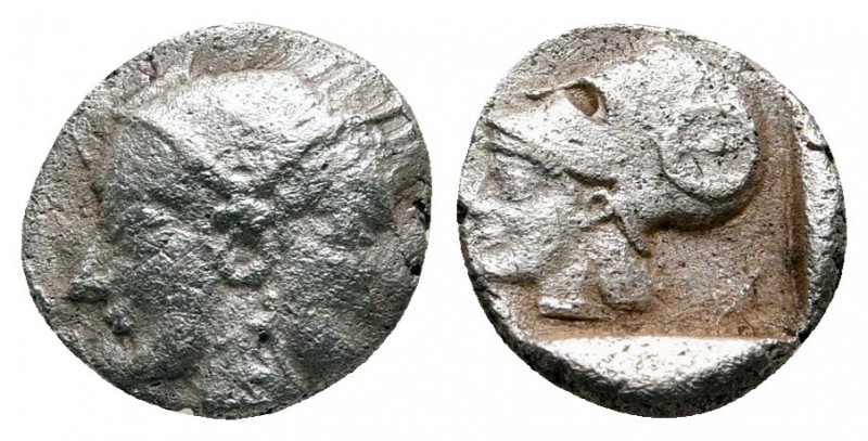 Mysia. Lampsakos circa 500-450 BC. 
Trihemiobol AR

9 mm., 0,83 g.



nea...