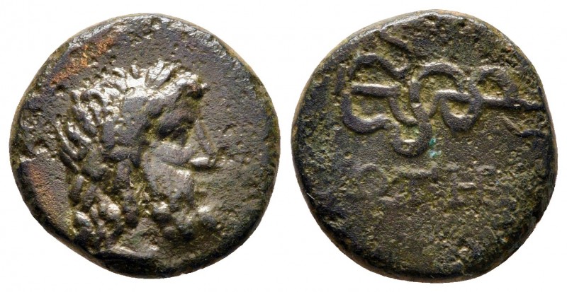 Mysia. Pergamon circa 133-27 BC. 
Bronze Æ

15 mm., 2,96 g.



very fine
