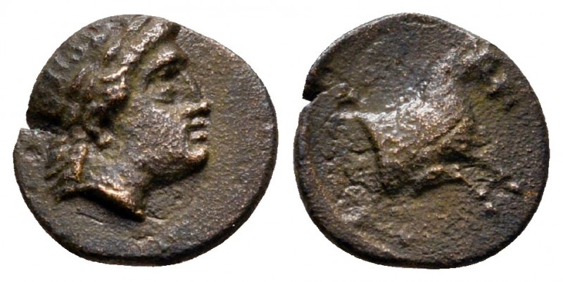 Mysia. Possibly Atarneos circa 350-200 BC. 
Bronze Æ

10 mm., 0,72 g.



...