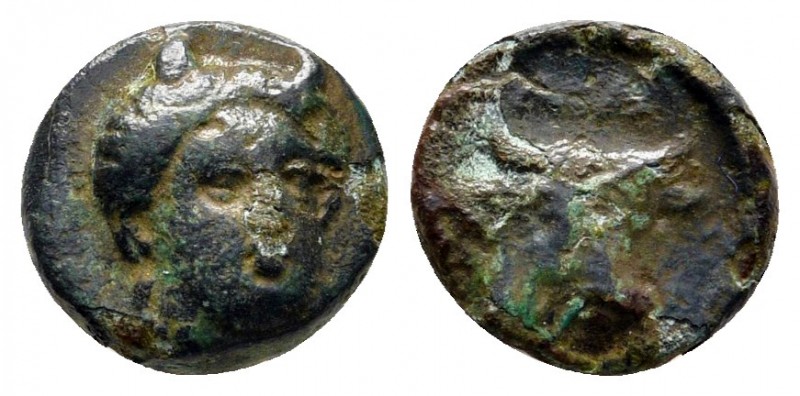 Aiolis. Larisa Phrikonis circa 400-300 BC. 
Bronze Æ

8 mm., 0,83 g.



v...